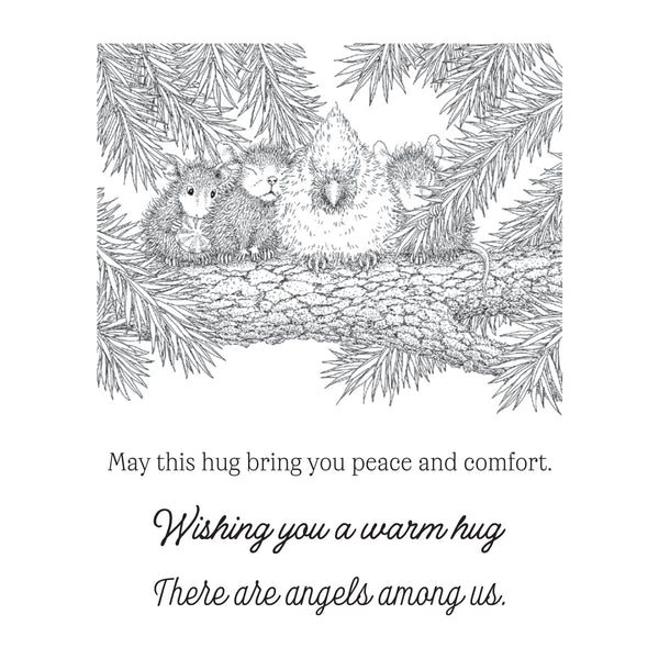 House-Mouse Warm Hugs Cling Rubber Stamp Set