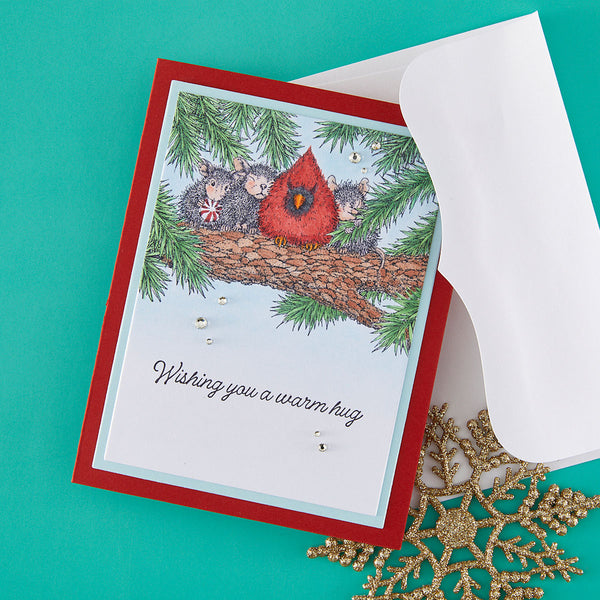 House-Mouse Warm Hugs Cling Rubber Stamp Set