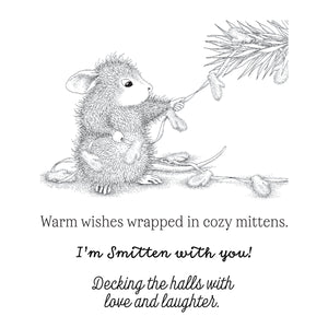 House-Mouse Smitten with Mittens Cling Rubber Stamp Set