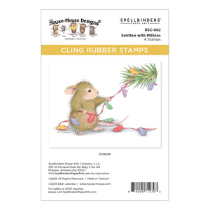 House-Mouse Smitten with Mittens Cling Rubber Stamp Set