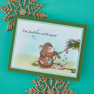 House-Mouse Smitten with Mittens Cling Rubber Stamp Set
