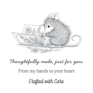 House-Mouse Handmade Greetings Cling Rubber Stamp Set