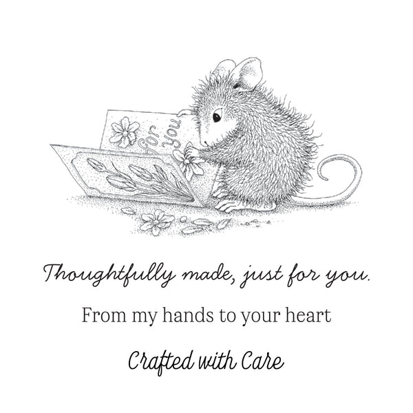 House-Mouse Handmade Greetings Cling Rubber Stamp Set