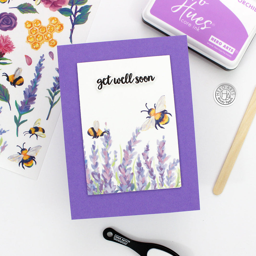 Hero Arts Bees and Florals Hero Transfers