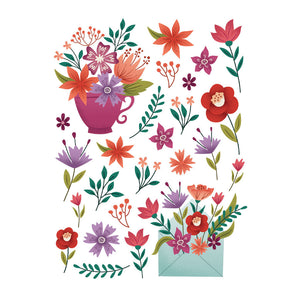 Hero Arts Colorful Florals Hero Transfers