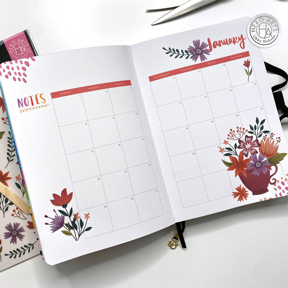 Hero Arts Colorful Florals Hero Transfers