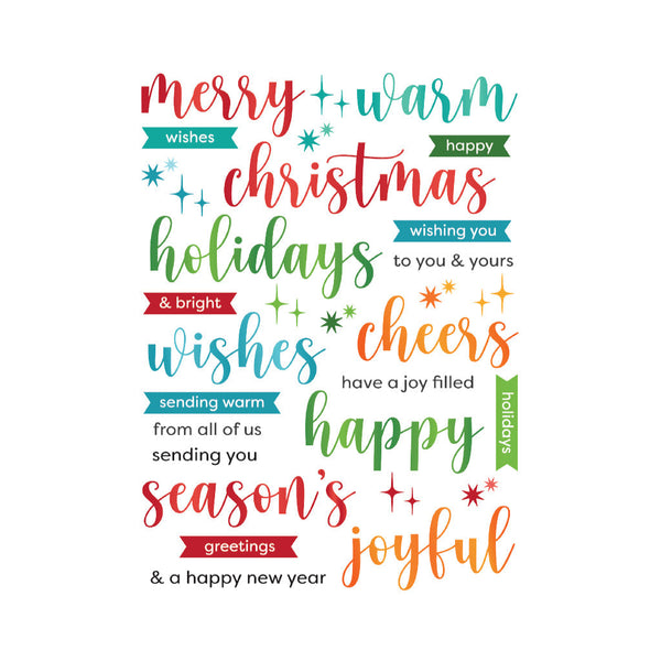 Hero Arts Joyful Christmas Messages Hero Transfers