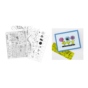 Hero Arts Grids & Icons Mixed Media Hero Transfers