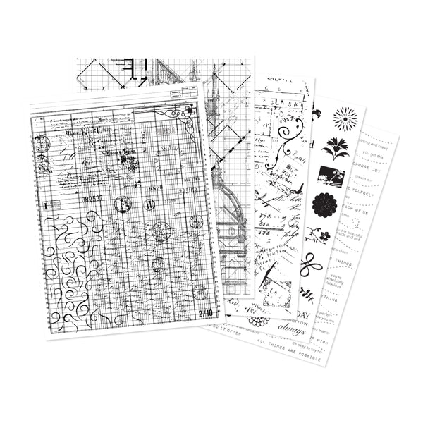 Hero Arts Grids & Icons Mixed Media Hero Transfers