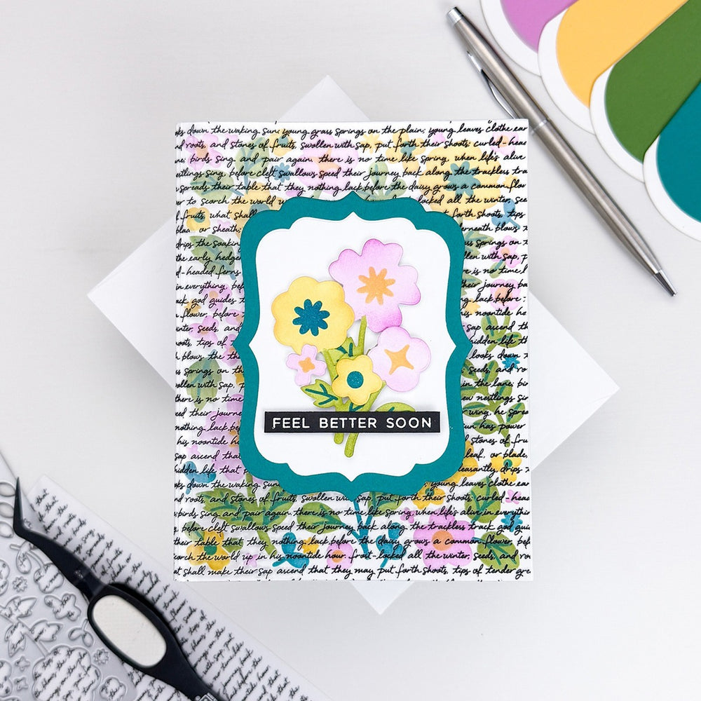 Hero Arts Birdsong Script Hero Transfers