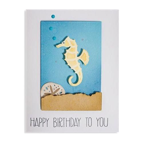 Die D-Lites Seahorse & Sand Dollar Etched Dies