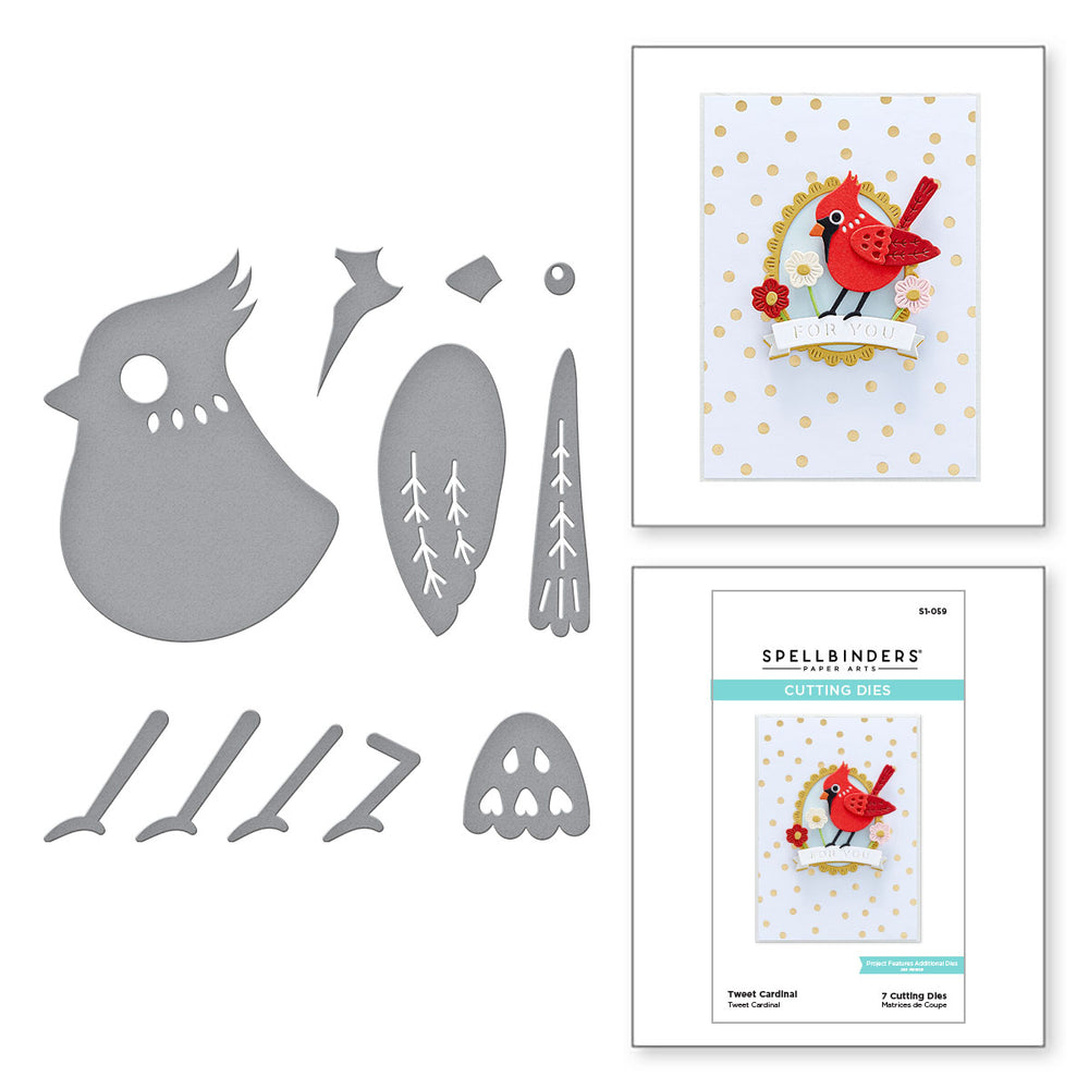 Tweet Cardinal Etched Dies from the Celebrate the Season Collection