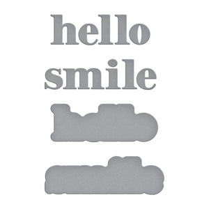 Hello Smile Etched Dies from the Out and About Collection