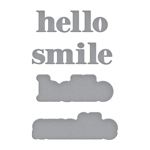 Hello Smile Etched Dies from the Out and About Collection