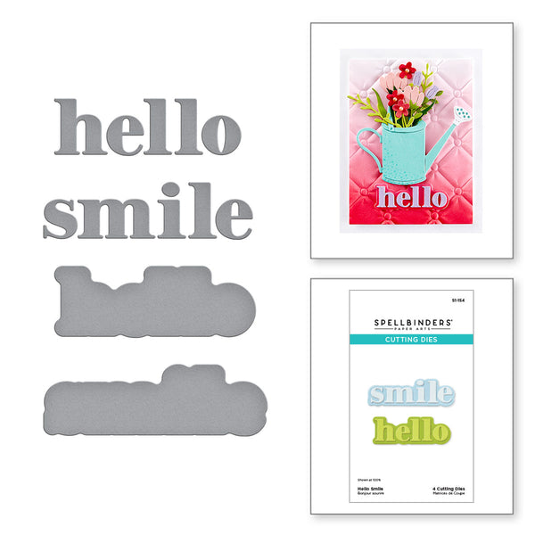 Hello Smile Etched Dies from the Out and About Collection