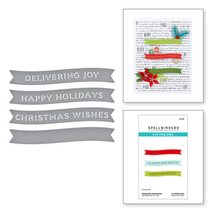 Handmade Sentiments Etched Dies from the Handmade Holidays Collection