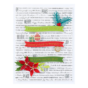 Handmade Sentiments Etched Dies from the Handmade Holidays Collection