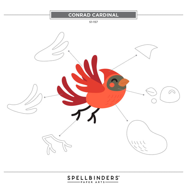 Conrad Cardinal Etched Dies