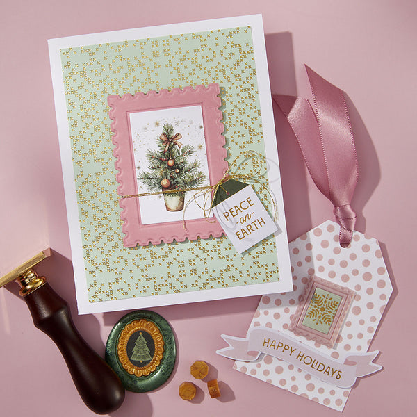 Frame Inserts Etched Dies for Coordinating Wax Seals