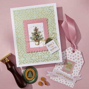 2 Pack Frames Wax Seal Stamps & Dies Bundle