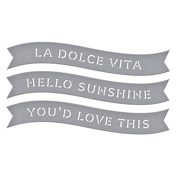 La Dolce Vita Banners Etched Dies
