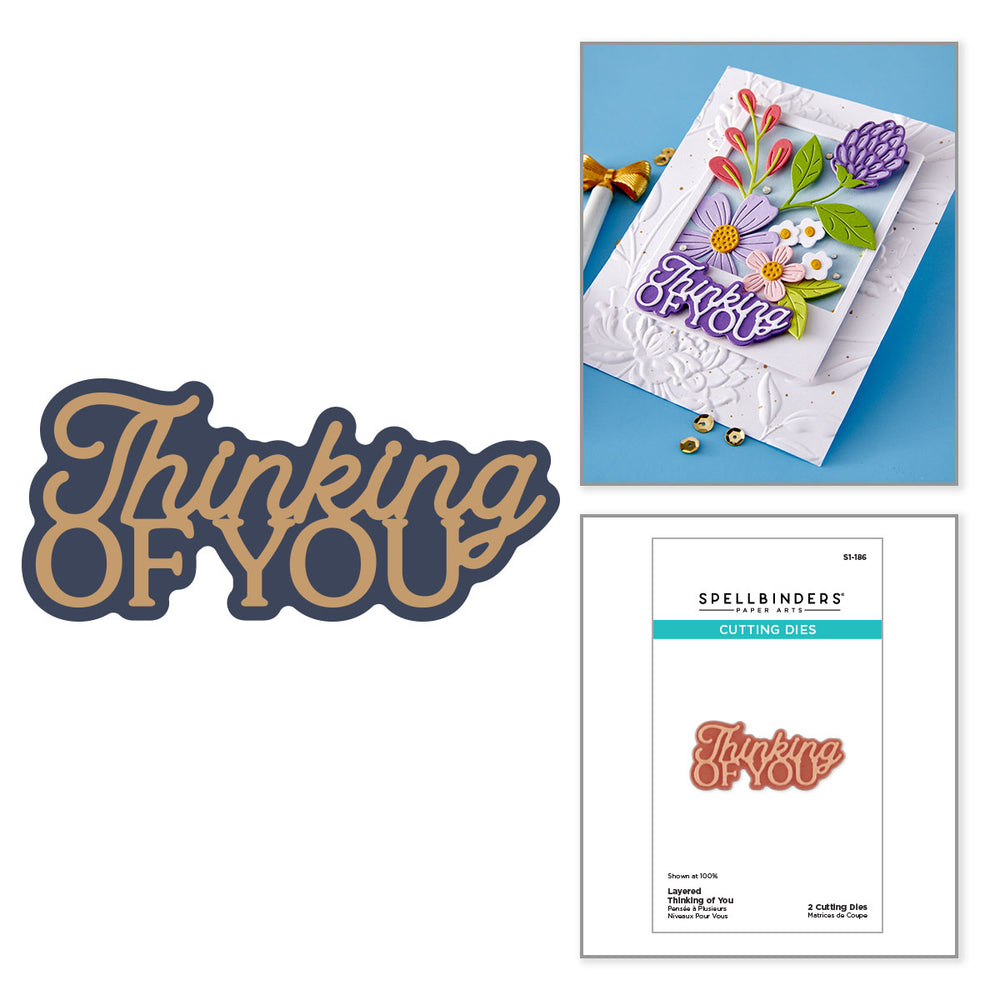 Layered Thinking of You Etched Dies