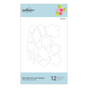 Mini Blooms and Sprigs Etched Dies from the Slimline Collection