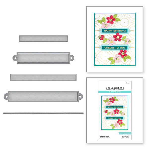 Sentiment Labels Etched Dies from the Celebrate You Collection