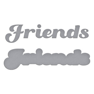 Friends Etched Dies from the Storytelling by Spellbinders Collection