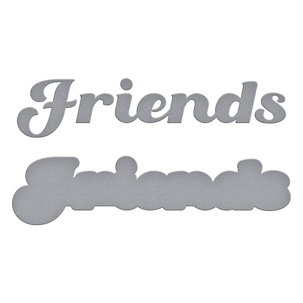 Friends Etched Dies from the Storytelling by Spellbinders Collection