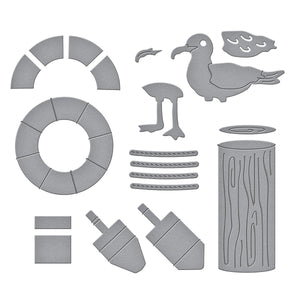 Oh, Buoy! Etched Dies from the Fair Winds Collection by Dawn Woleslagle