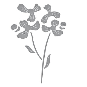 Layered Anemone Etched Dies fromthe Spotlight Frames and Florals Collection by Lisa Horton