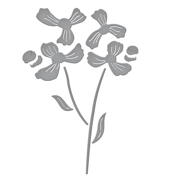 Layered Anemone Etched Dies fromthe Spotlight Frames and Florals Collection by Lisa Horton