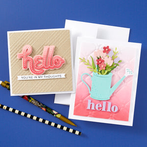 Hello Smile Etched Dies from the Out and About Collection
