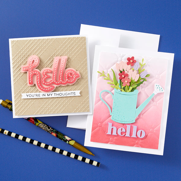 Hello Smile Etched Dies from the Out and About Collection