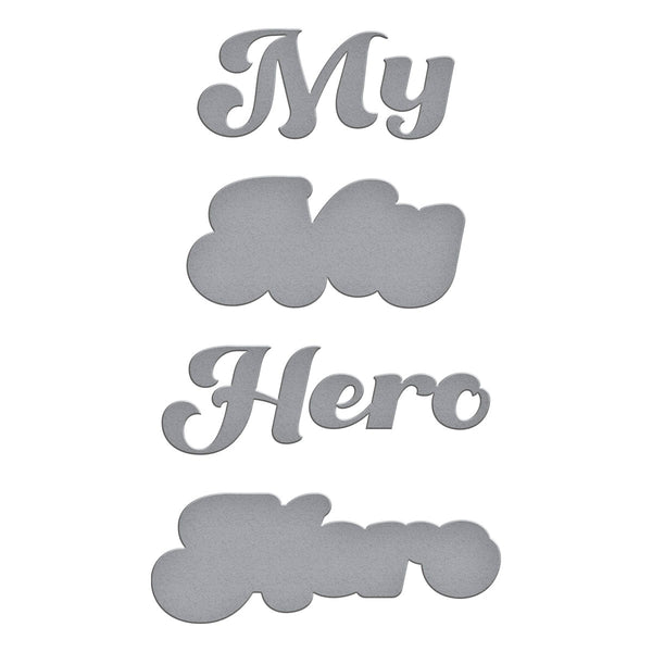 My Hero Etched Dies from the Storytelling by Spellbinders Collection