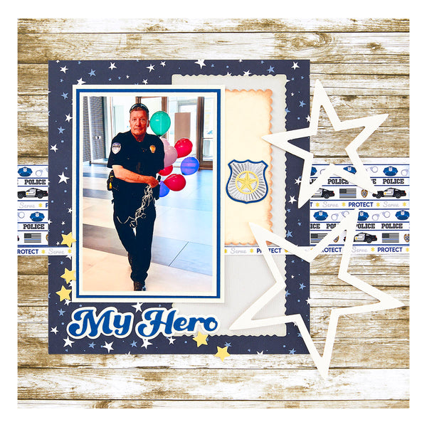 My Hero Etched Dies from the Storytelling by Spellbinders Collection