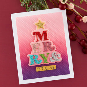 Peppermint Stripes Embossing Folder from the Merry & Bright Collection