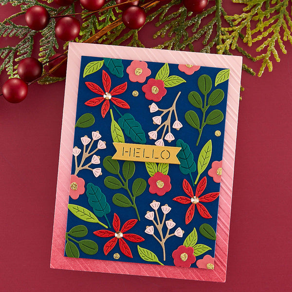 Peppermint Stripes Embossing Folder from the Merry & Bright Collection