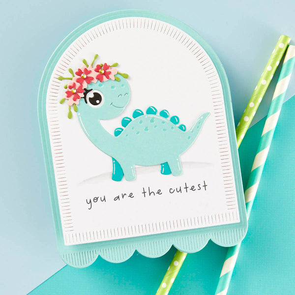 Make a Wish Arch Labels Etched Dies from the Monster Birthday Collection
