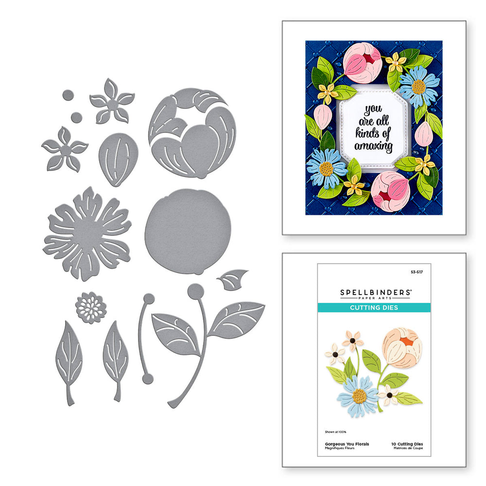 Gorgeous You Florals Etched Dies