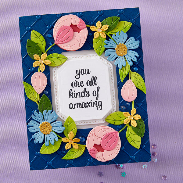 Flawless Sentiments Press + Foil Plate & Die Set