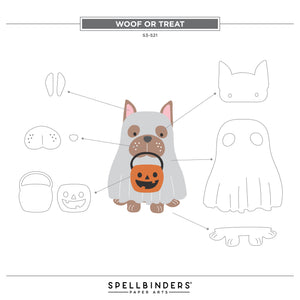 Woof-or-Treat Etched Dies from the Happy Haunting Collection