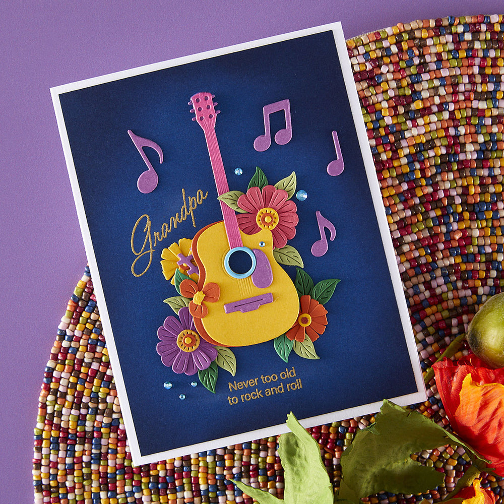 Family Musical Mix Greetings Clear Stamp Set by Bibi Cameron