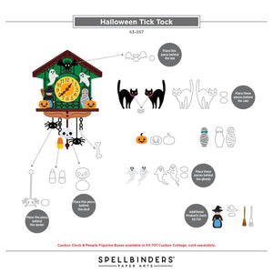 Halloween Tick Tock Etched Dies