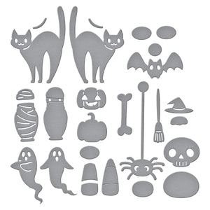 Halloween Tick Tock Etched Dies