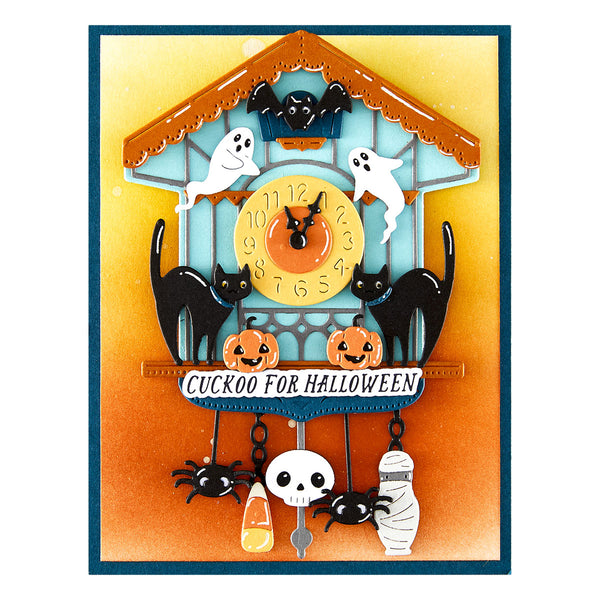 Halloween Tick Tock Etched Dies
