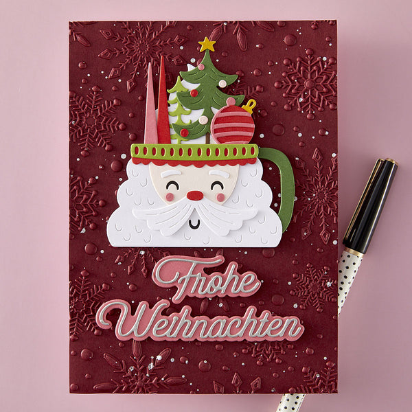 German Holiday Sentiments Etched Dies