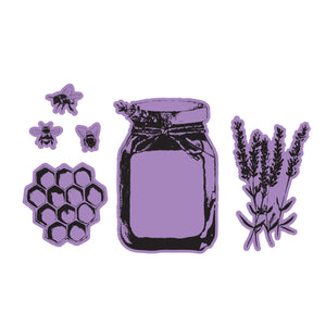 Simple Vintage Lavender Fields Stamp & Die Bundle with Simple Stories