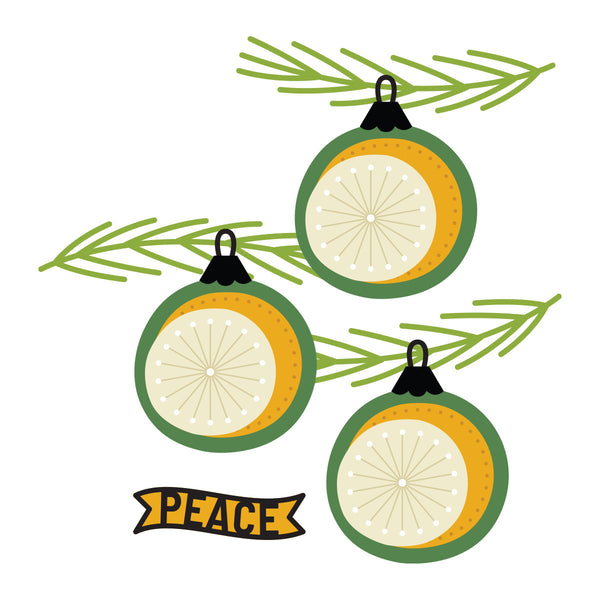 Stitched Baubles & Boughs Etched Dies